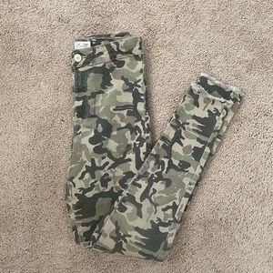 Zara Kids Stretchy Camo Jeans Size: 10